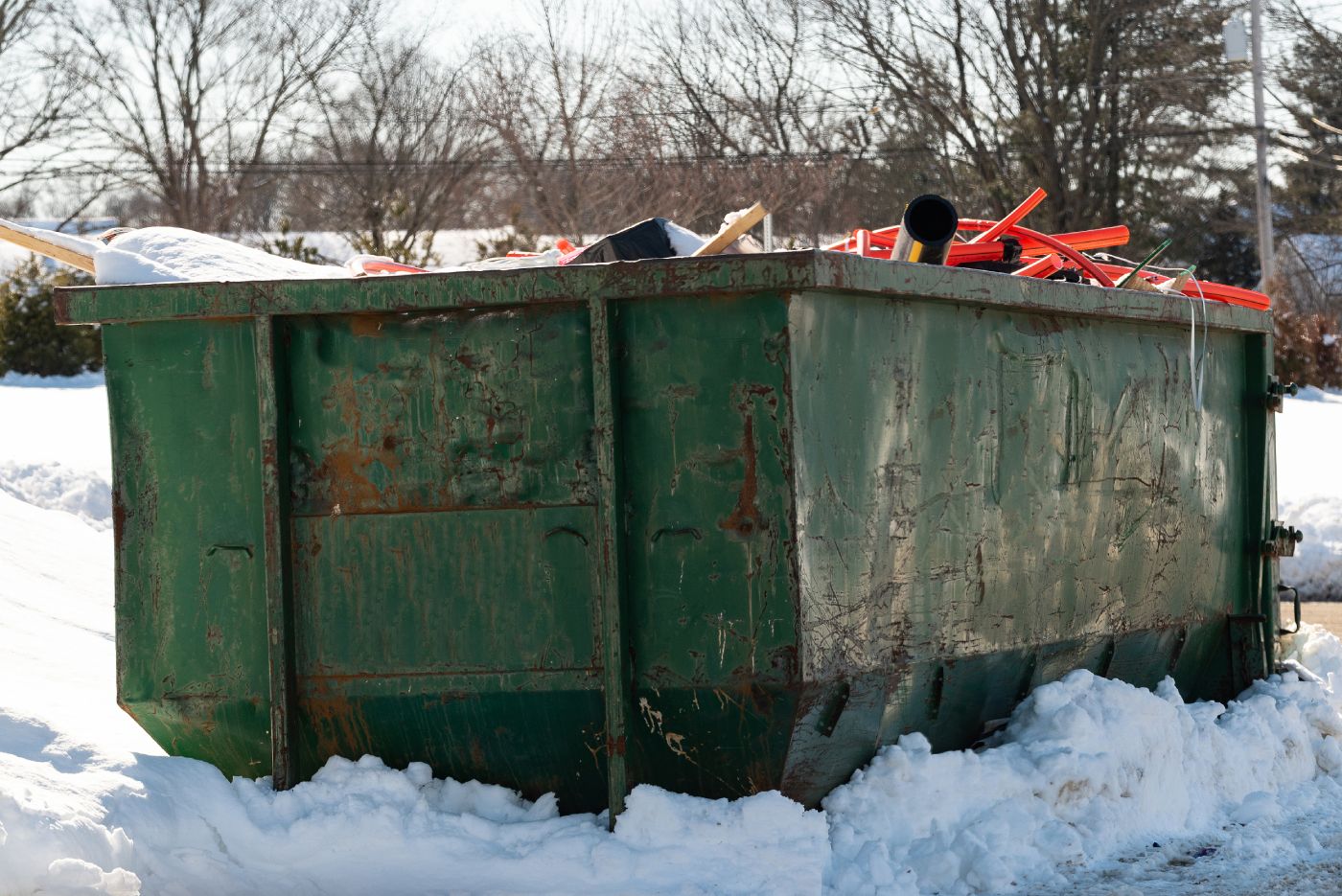 The Environmental Impact of Junk Removal During the Winter Months